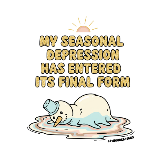 Seasonal Depression Sticker Twig Creations