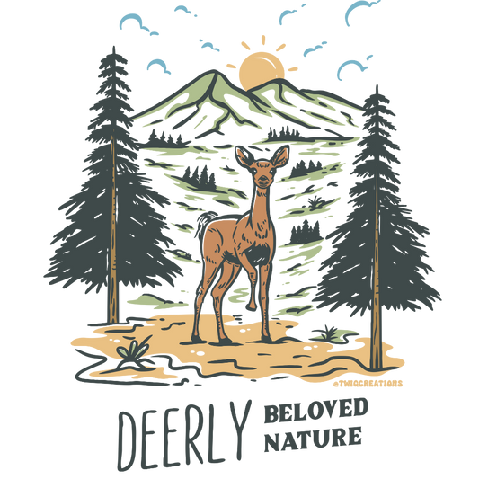 Deerly Beloved Nature Sticker