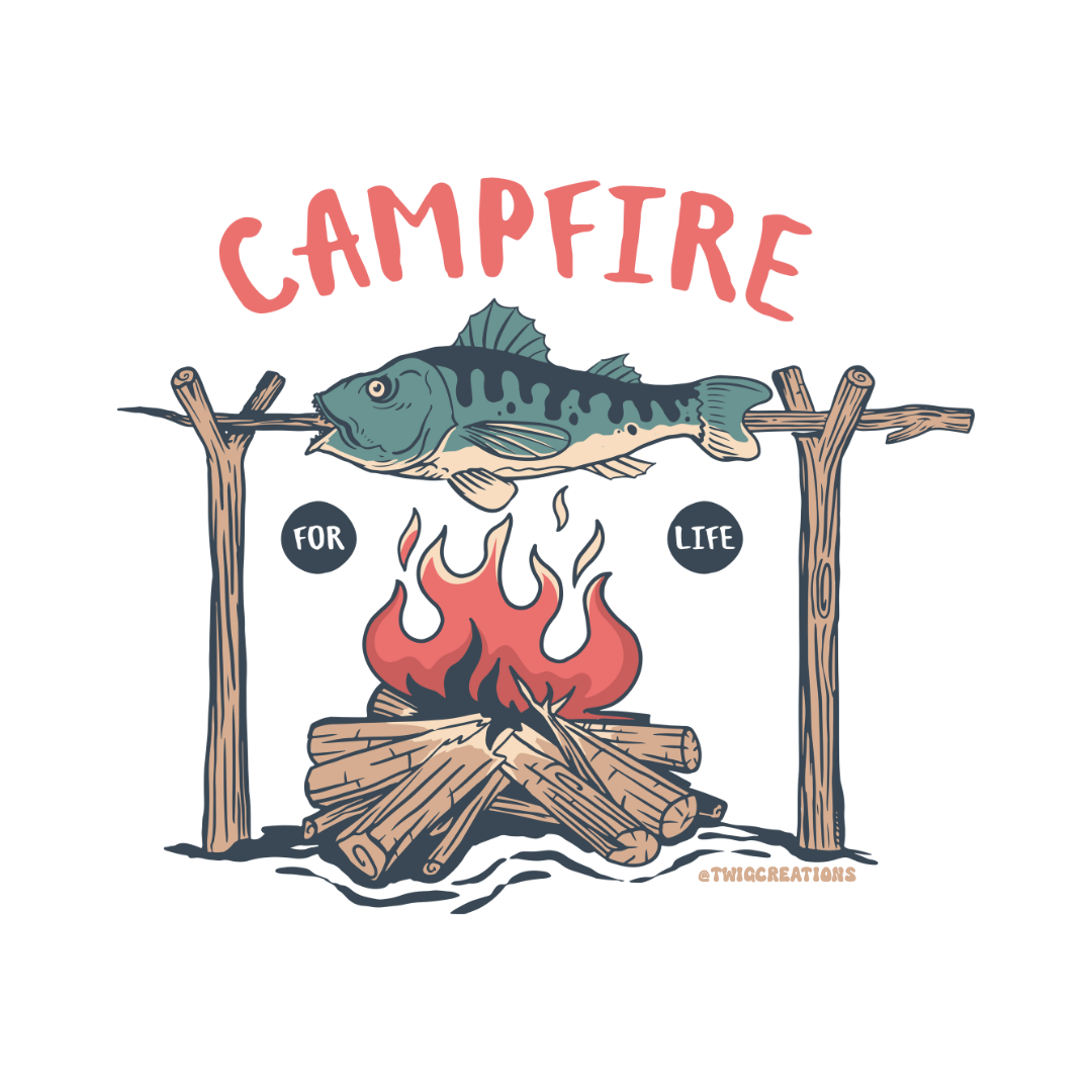 Campfire For Life Sticker