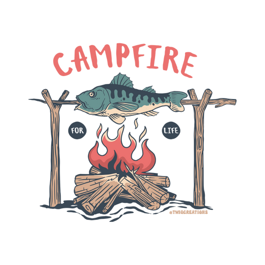 Campfire For Life Sticker