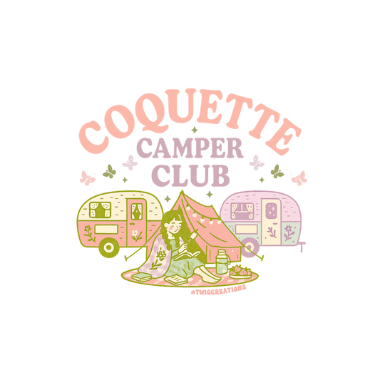 Coquette Camper Club Sticker