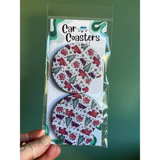Bear Country Car Coasters