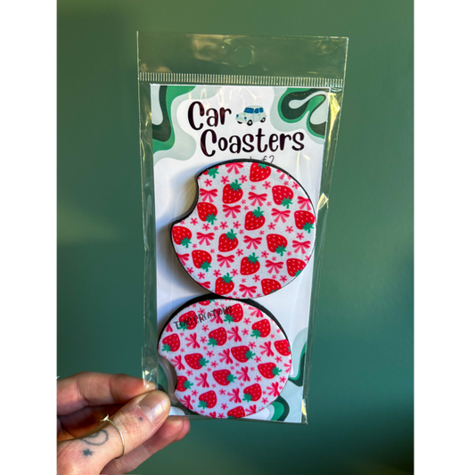 Berry Cute Car Coasters