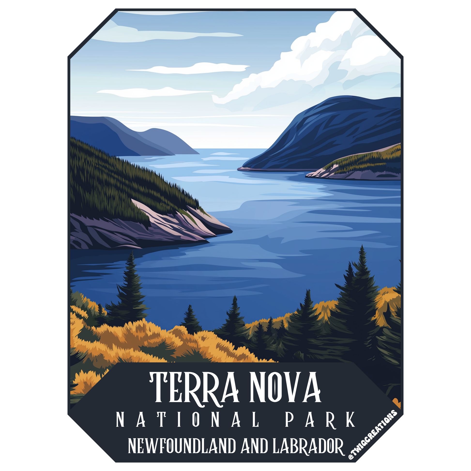 Terra Nova National Park Sticker Twig Creations