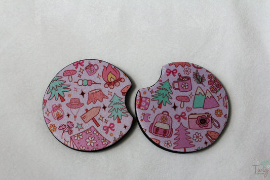 The Coquette Camper Car Coasters