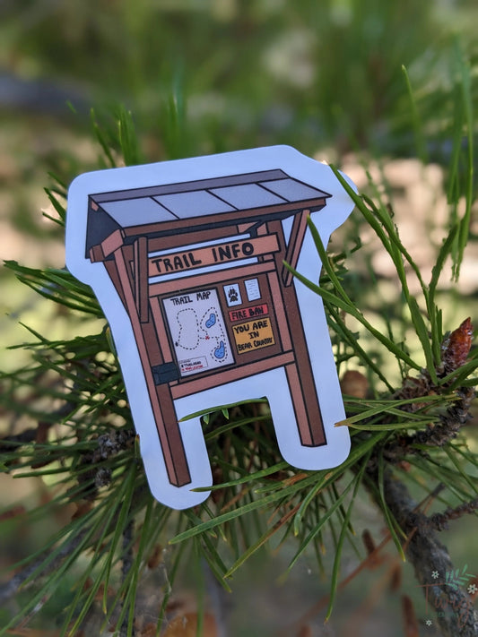 Trail Information Sticker Twig Creations