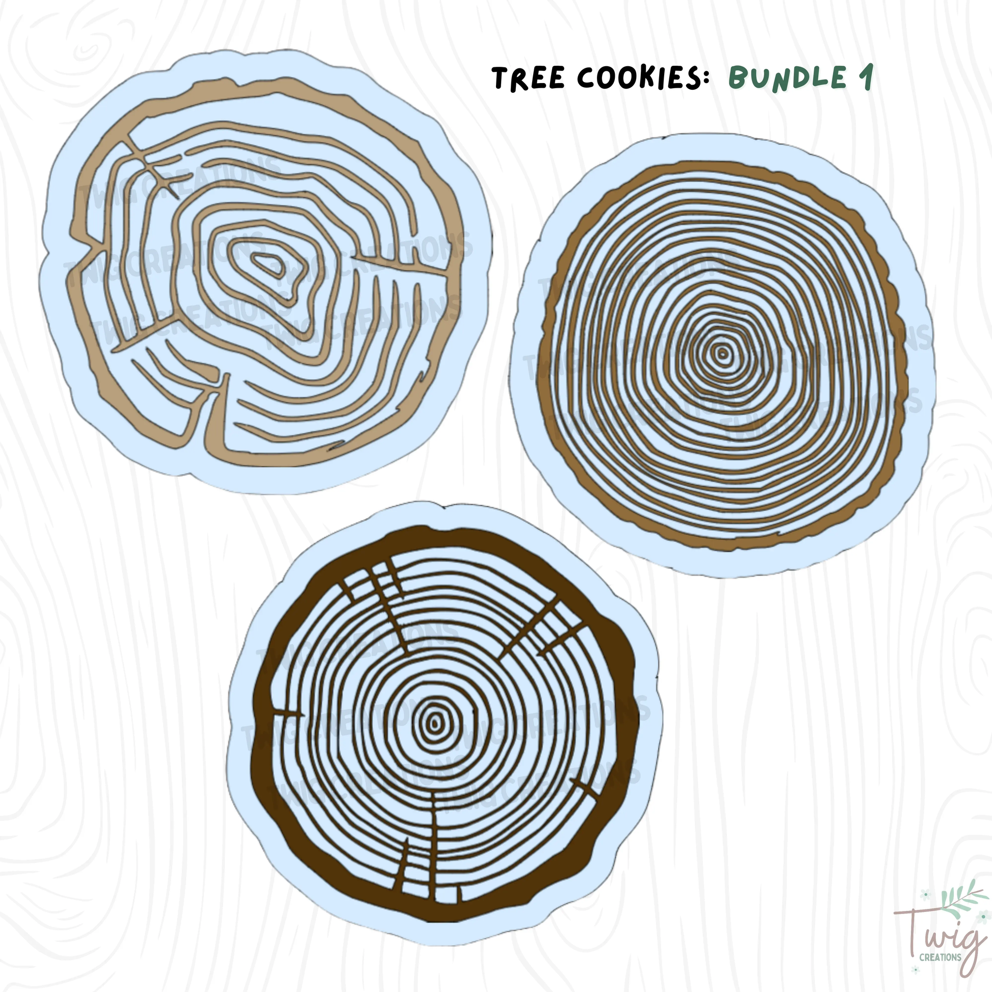 Tree Rings Rainbow Window Cling Bundle #1 (3 Pack) Twig Creations