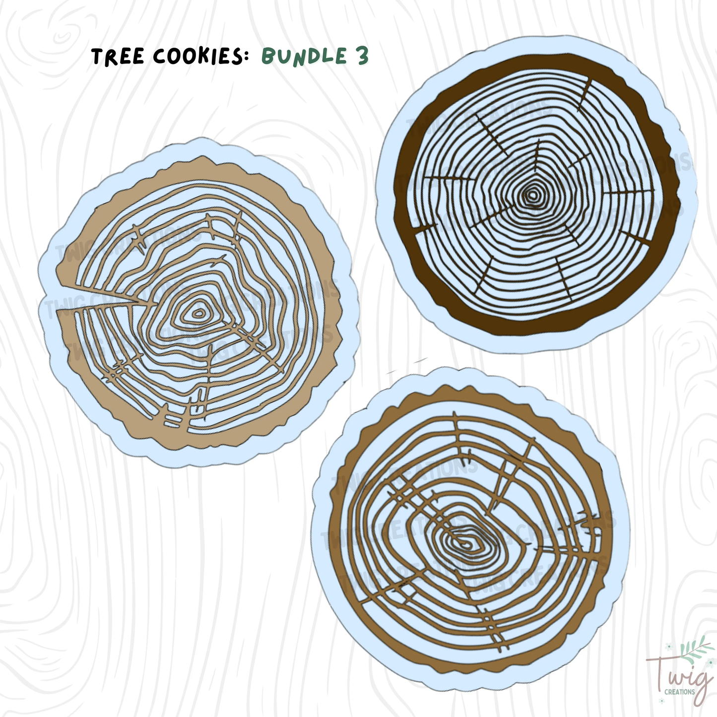 Tree Rings Rainbow Window Cling Bundle #3 (3 pack) Twig Creations