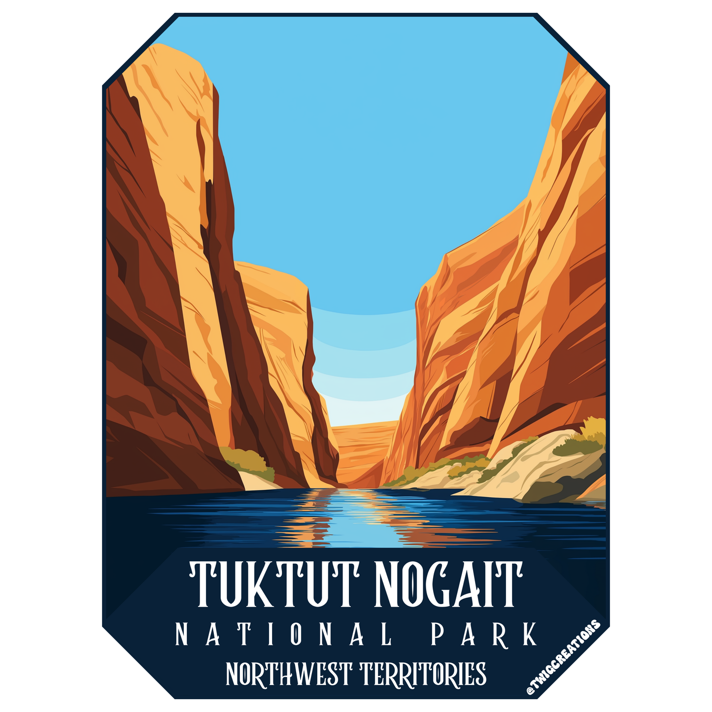 Tuktut Nogait National Park Sticker Twig Creations