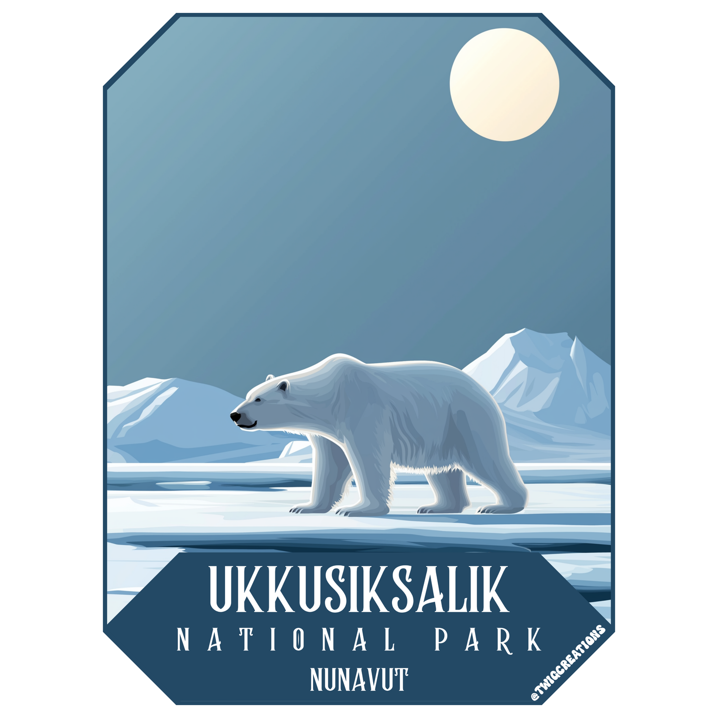 Ukkusiksalik National Park Sticker Twig Creations