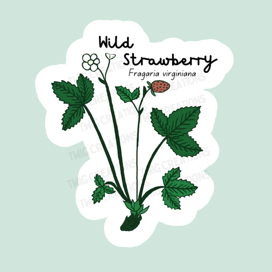 Wild Strawberry Sticker Twig Creations