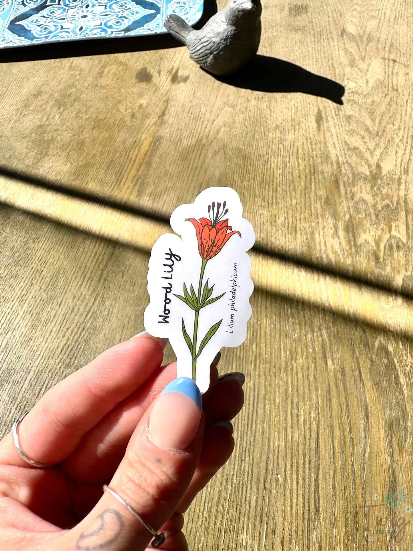 Wood Lily Sticker Twig Creations
