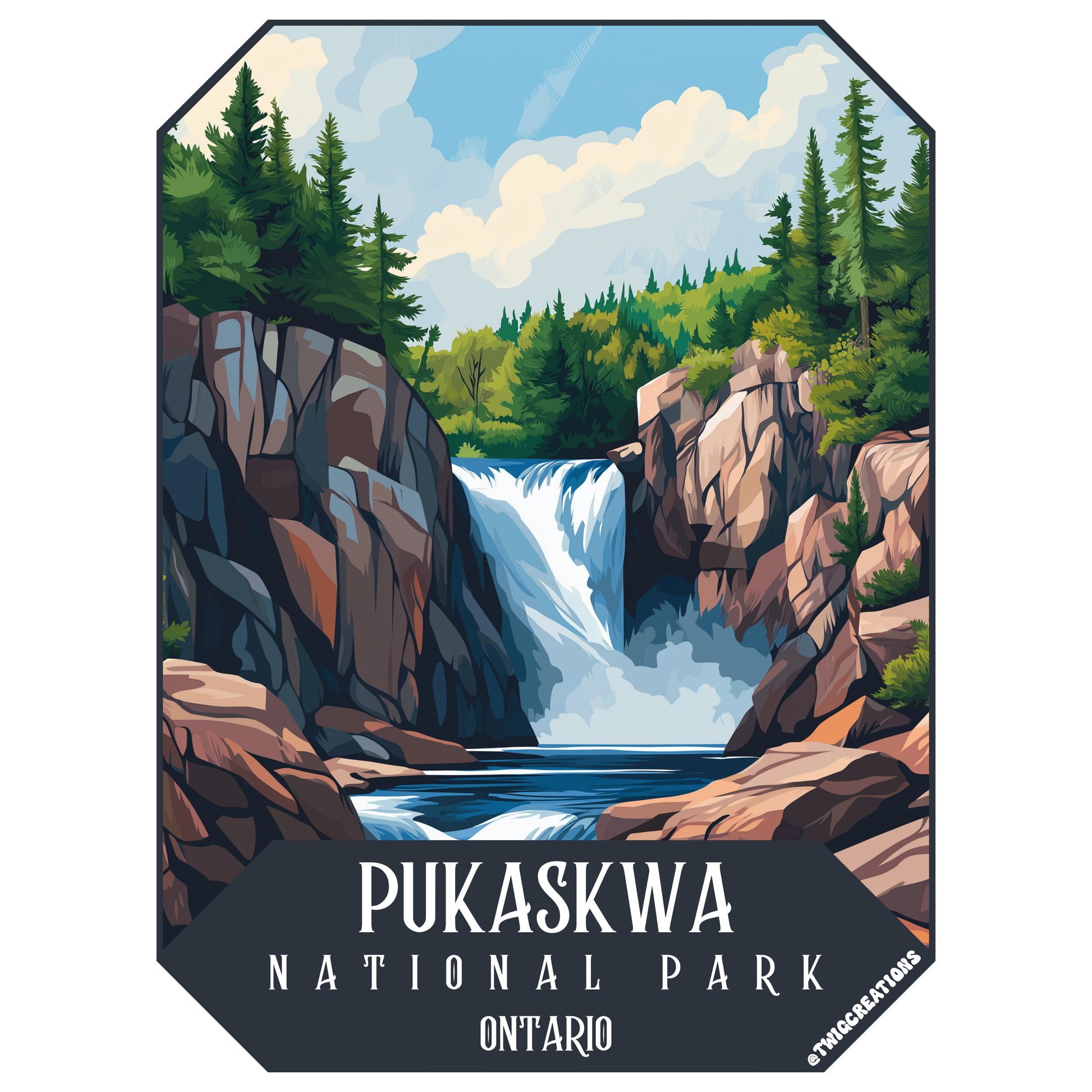 Pukaskwa National Park Sticker Twig Creations